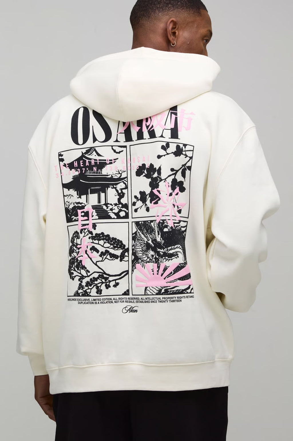 Oversized Osaka Puff Print Hoodie