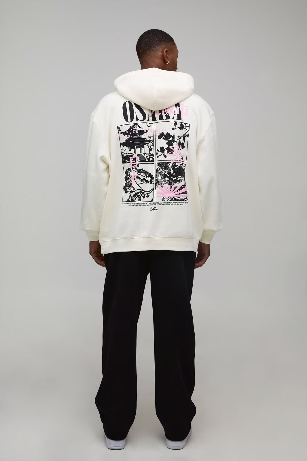 Oversized Osaka Puff Print Hoodie