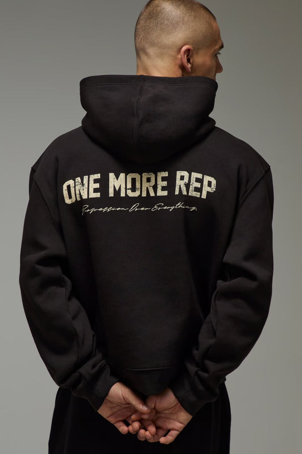 One More Rep Cracked Oversized Boxy Hoodie